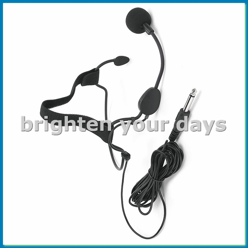 Music - 6.35MM Plug Dynamic Headband Microphone Ear