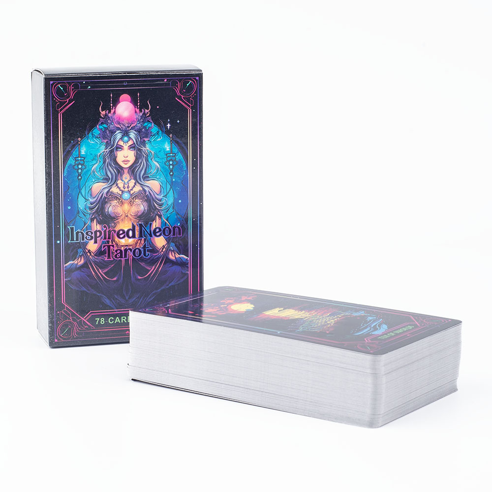 Inspired Neon Tarot Deck 78 Ca - огляд і ціна Tarot Deck With Guidebook